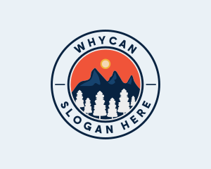 Tour Guide - Alpine Mountain Hiking logo design