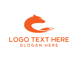 Dog - Animal Fox Tail logo design