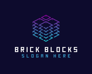 Blocks - Technology Storage Box logo design