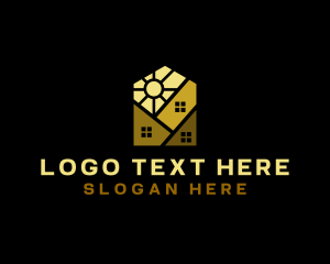 Loft - Sun House Roofing logo design