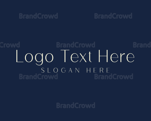 High End Minimalist Brand Logo