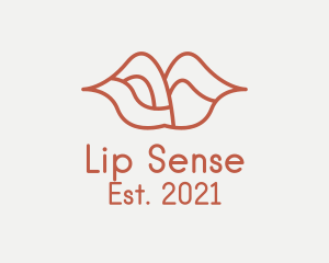 Minimalist Sexy Lips  logo design