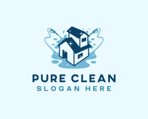 Sanitize - Pressure Washing Sanitation logo design