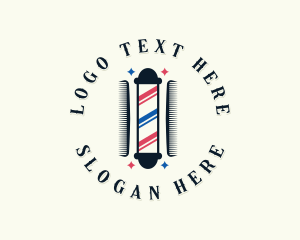 Haircut Barbering Grooming Logo