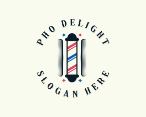 Haircut Barbering Grooming Logo