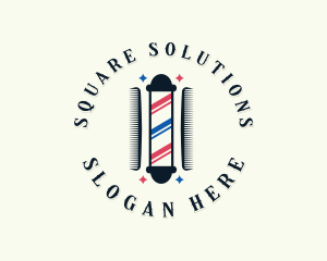 Haircut Barbering Grooming Logo