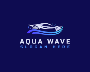 Car Wave Cleaning logo design