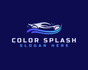 Car Wave Cleaning logo design