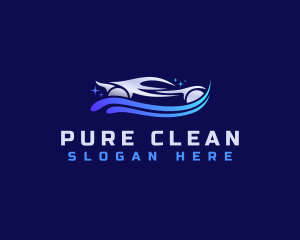 Car Wave Cleaning logo design