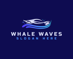 Car Wave Cleaning logo design