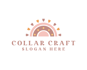 Rainbow Heart Craft logo design