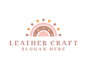 Rainbow Heart Craft logo design