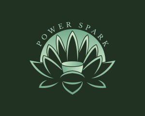 Bouquet - Meditation Lotus Flower logo design