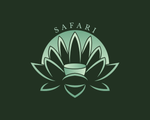 Healing - Meditation Lotus Flower logo design