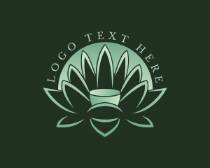 Spa - Meditation Lotus Flower logo design