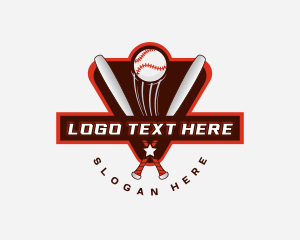 Baseball Sports League Logo