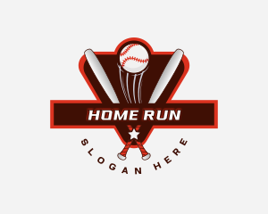 Baseball Sports League logo design