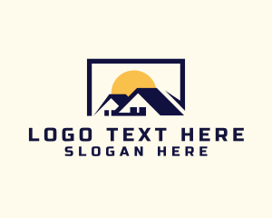 Roofing - Property Home Roof logo design