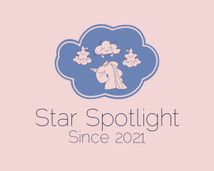 Star Cloud Unicorn  logo design