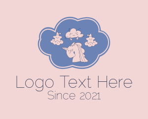 Newborn - Star Cloud Unicorn logo design