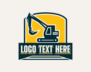 Industrial Construction Excavator Logo