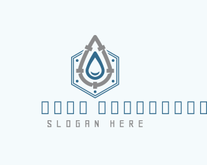 Water Pipe Plumber Logo