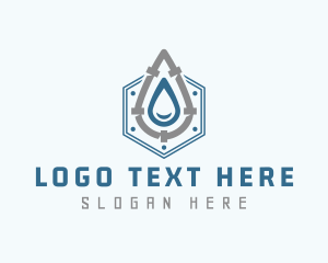 Hexagon - Water Pipe Plumber logo design