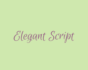 Script Feminine Business logo design