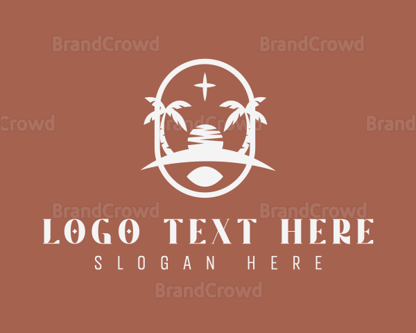 Bohemian Tropical Beach Logo