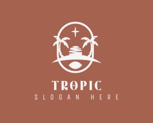 Bohemian Tropical Beach logo design