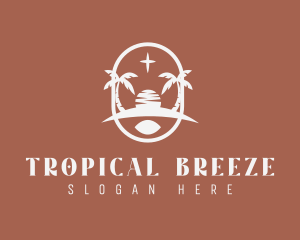 Bohemian Tropical Beach logo design