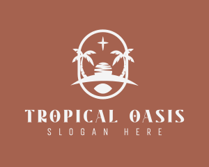 Exotic - Bohemian Tropical Beach logo design