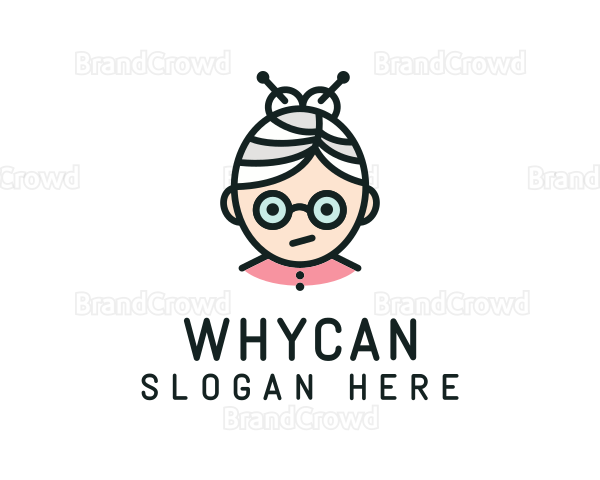 Cute Granny Glasses Logo