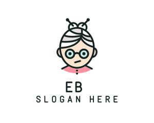 Cute Granny Glasses Logo