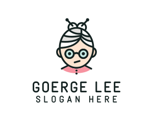 Cute Granny Glasses Logo