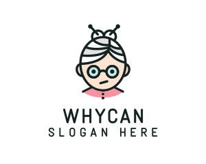 Cute Granny Glasses Logo