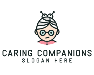 Nanny - Cute Granny Glasses logo design