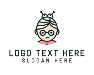 Cute Granny Glasses Logo