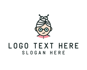 Glasses - Cute Granny Glasses logo design