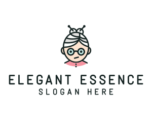 Cute Granny Glasses logo design