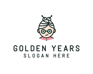 Cute Granny Glasses logo design