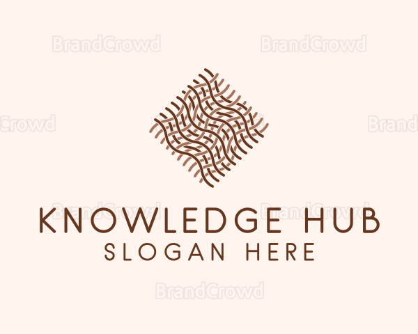 Textile Weaving Pattern Logo