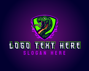 Cyber - Viper Snake Gaming logo design