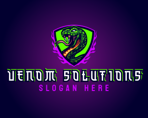 Venom - Viper Snake Gaming logo design