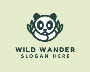 Panda Nature Zoo logo design