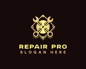 Wrench Gear Repairing logo design