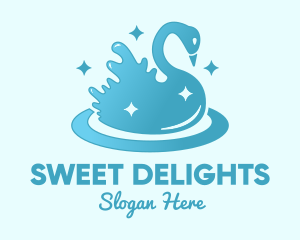 House Cleaning - Swan Sparkle Splash logo design