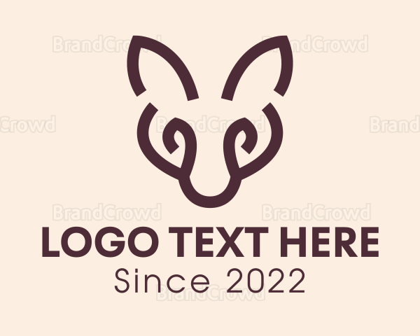 Wild Fox Animal Logo