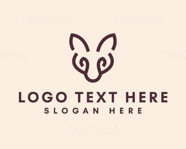 Wild Fox Animal Logo