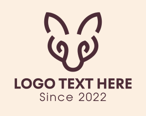 Hunting - Wild Fox Animal logo design